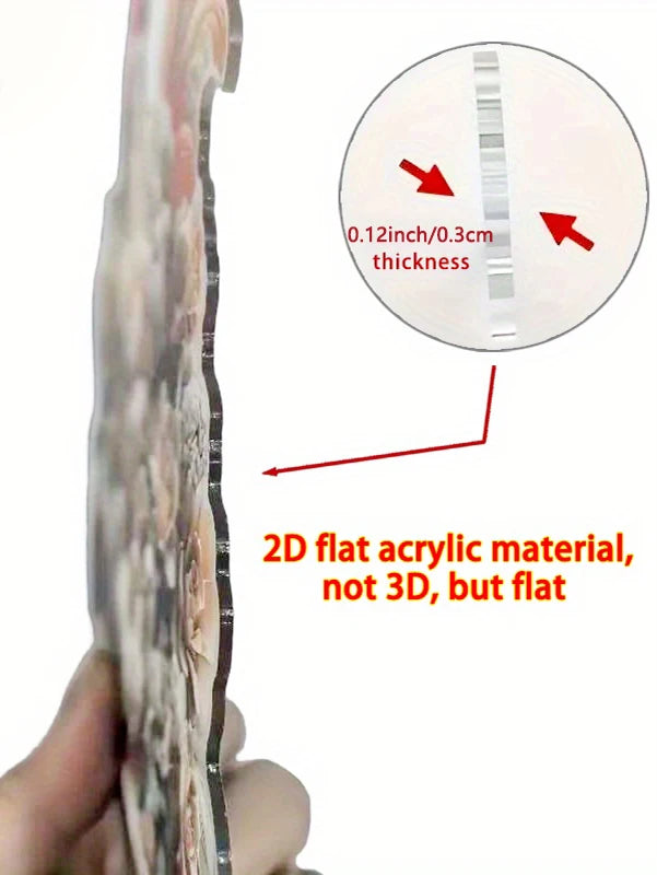 2D Flat Prayer under Moonlight Tree Decoration Religious Theme Popular Culture Inspired Home Office Desk Artwork Gift